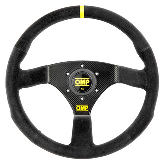 OMP® OD0-2032-071 - 3-Spoke 320 Carbon S Series Black Suede Racing Steering Wheel