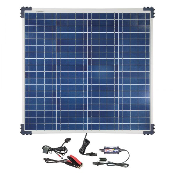 OptiMate® - 12 V 6-Step Sealed Solar Battery Saving Charger and Maintainer with 60 W Solar Panel