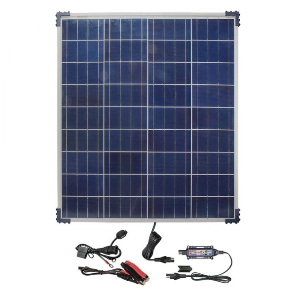 OptiMate® - 12 V 6-Step Sealed Solar Battery Saving Charger and Maintainer with 80 W Solar Panel
