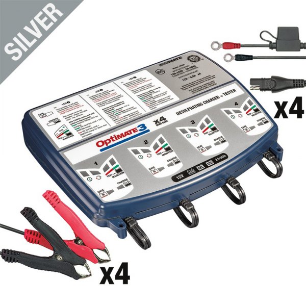 OptiMate® - OptiMATE 3 x 4™ 12 V Compact 7-Step Automatic Battery Charger and Tester with Maintainer