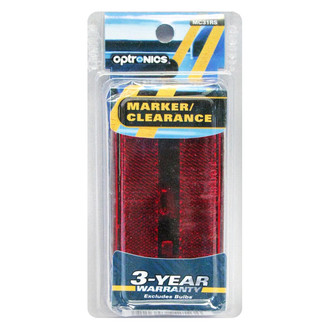 Optronics® - MC31 Series 4" Red Oblong Surface Mount Clearance Marker Lights