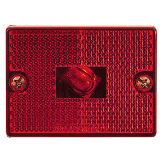 Optronics® - MC36 Series 2.75" Red Rectangular Stud Mount Clearance Marker Light with Reflex
