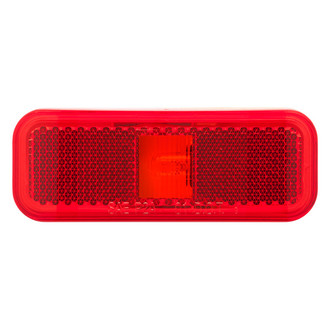 Optronics® - MC44 Series 4" Red Rectangular Surface Mount Clearance Side Marker Light with Reflex