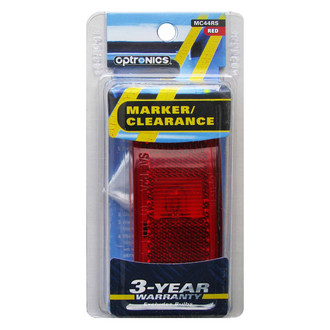 Optronics® - MC44 & BA44 Series Red Rectangular Surface Mount Clearance Marker Lights