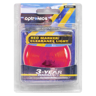 Optronics® MC58RS - MC58 Series 2.5" Red Round Surface Mount Clearance Marker Lights