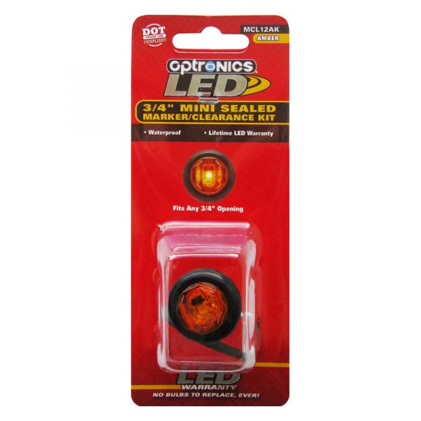 Optronics® - MCL12 Series 3/4" Round Grommet Mount LED Clearance Marker Lights