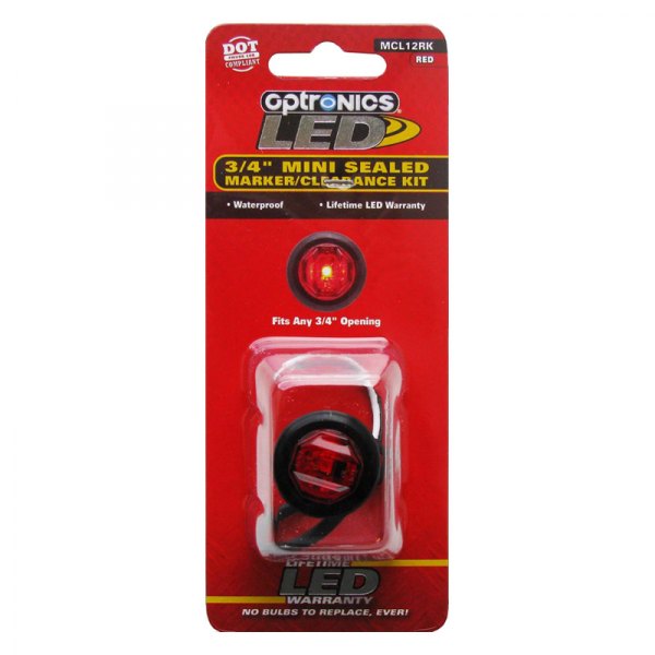Optronics® - MCL12 Series 3/4" Round Grommet Mount LED Clearance Marker Lights