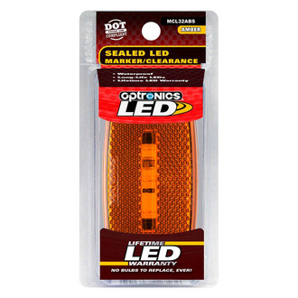 Optronics® - MCL32 Series Oblong Surface Mount LED Clearance Marker Lights