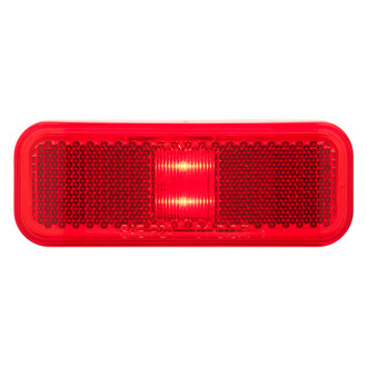 Optronics® - MCL40 Series 4" Red Rectangular Surface Mount LED Clearance Side Marker Light with Reflex