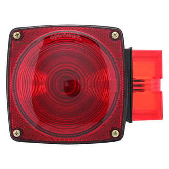 Optronics® - Passenger Side ST4 Series 6.1" Combination Red Square Stud Mount Combination Tail Light