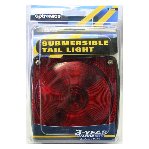 Optronics® - Driver Side ST5 Series 6.1" Square Stud Mount Submersible Combination Tail Light with License Illumination