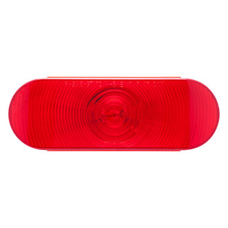 Optronics® - ST70 Series 6" Sealed Red Oval Grommet Mount Combination Tail Light with PL-3 Connection