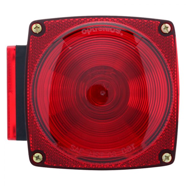 Optronics® - Driver Side ST7 Series 5" Square Stud Mount Combination Tail Light with License Illuminator