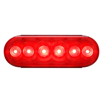 Optronics® - STL12 Series 6" Red Oval Grommet Mount LED Combination Tail Lights