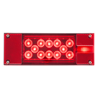 Optronics® - Passenger Side STL16 Series 8.1" Low Profile Marine Red Stud Mount LED Combination Tail Light
