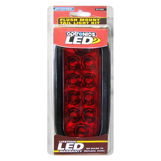 Optronics® - STL72/82 Series 6" Red Oval Grommet Mount LED Tail Lights