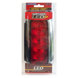 Optronics® - STL73 Series 7.6" Red Oval Flange Mount LED Combination Light