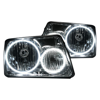 Oracle Lighting® - Chrome Crystal Headlights with White SMD LED Halos Preinstalled