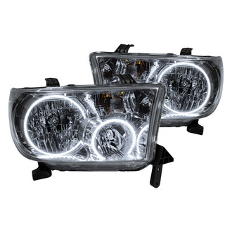 Oracle Lighting® - Chrome Crystal Headlights with White SMD LED Halos Preinstalled