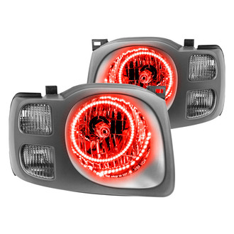 Oracle Lighting® - Chrome Crystal Headlights with Red SMD LED Halos Preinstalled