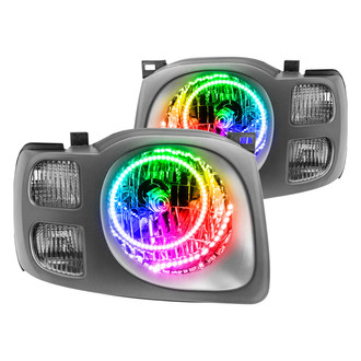 Oracle Lighting® - Chrome Crystal Headlights with ColorSHIFT SMD LED Halos Preinstalled