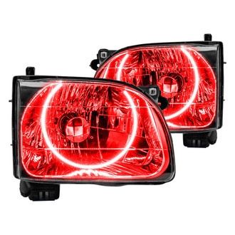 Oracle Lighting® - Chrome Crystal Headlights with Red SMD LED Halos Preinstalled