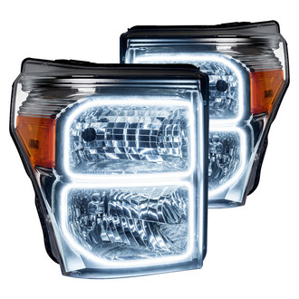 Oracle Lighting® - Chrome Crystal Headlights with White SMD LED Halos Preinstalled