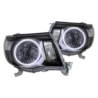 Oracle Lighting® - Black Crystal Headlights with White SMD LED Halos Preinstalled