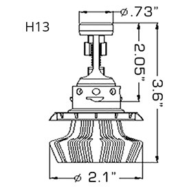 H13 Bulb Socket