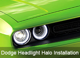 Dodge Challenger Headlight Halo Installation