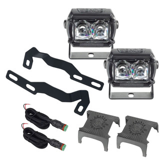 Oracle Lighting® - A-Pillar Vega Series Hood Mount 2x20W Spot Beam LED Light Kit