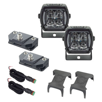 Oracle Lighting® - A-Pillar Vega Series Hood Mount 2x40W Spot Beam LED Light Kit
