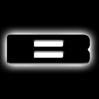 Oracle Lighting® - "B" Matte Black LED Illuminated Letter Badge