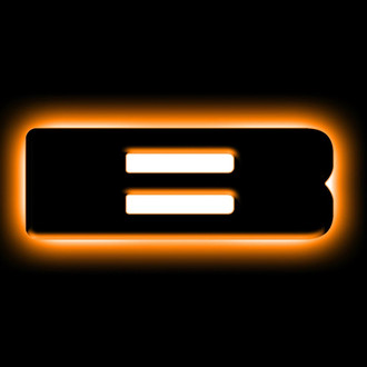 Oracle Lighting® - "B" Matte Black LED Illuminated Letter Badge