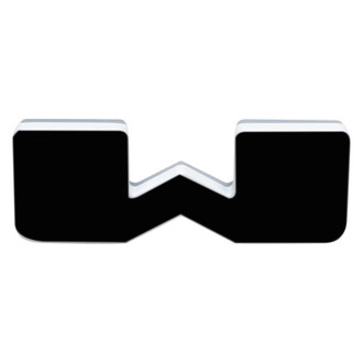 Oracle Lighting® - "W" Matte Black LED Illuminated Letter Badge