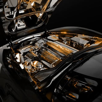 Oracle Lighting® - 60" Engine Bay Lighting Amber LED Strip Kit