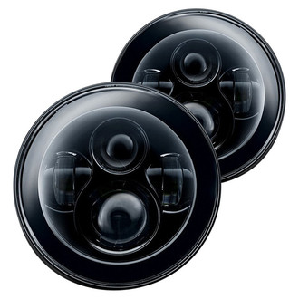 Oracle Lighting® - 7" Round Black Projector LED Headlights