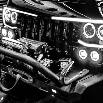 Oracle Lighting® - Vector™ SMD Waterproof ColorSHIFT BC1 Halo Kit for Headlights