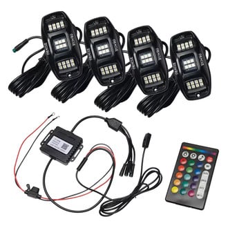Oracle Lighting® - Bluetooth RF Multicolor LED Rock Light Kit