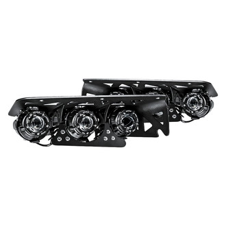 Oracle Lighting® - Fog Light Location Mounted 2x100W Round Combo Beam LED Light Kit