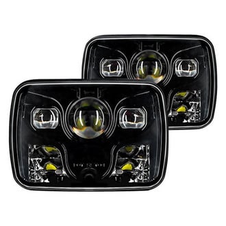Oracle Lighting® - 7x6" Rectangular Black Projector LED Headlights (H6054, 200mm)