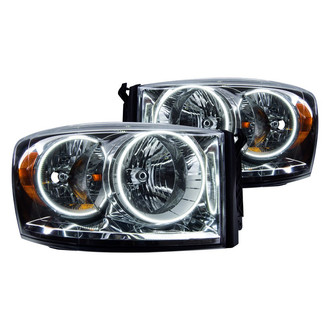 Oracle Lighting® - Chrome Crystal Headlights with White SMD LED Halos Preinstalled