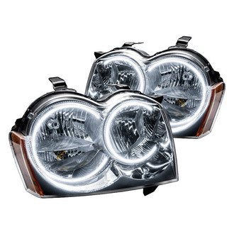 Oracle Lighting® - Chrome Crystal Headlights with White SMD LED Halos Preinstalled