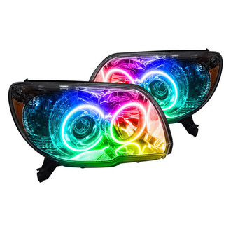Oracle Lighting® - Chrome Projector Headlights with ColorSHIFT RF SMD LED Halos Preinstalled