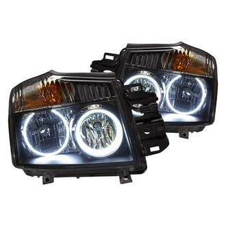 Oracle Lighting® - Chrome Crystal Headlights with White SMD LED Halos Preinstalled