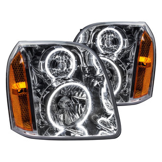 Oracle Lighting® - Chrome Crystal Headlights with White SMD LED Halos Preinstalled