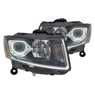 Oracle Lighting® - Chrome Projector Headlights with White SMD LED Halos Preinstalled