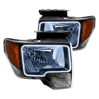 Oracle Lighting® - Chrome Crystal Headlights with White SMD LED Halos Preinstalled