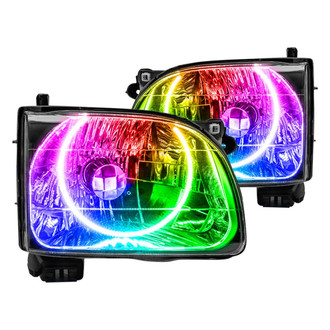Oracle Lighting® - Chrome Crystal Headlights with ColorSHIFT Bluetooth SMD LED Halos Preinstalled