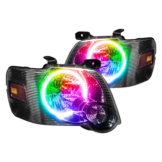 Oracle Lighting® - Crystal Headlights with ColorSHIFT SMD LED Halos Preinstalled